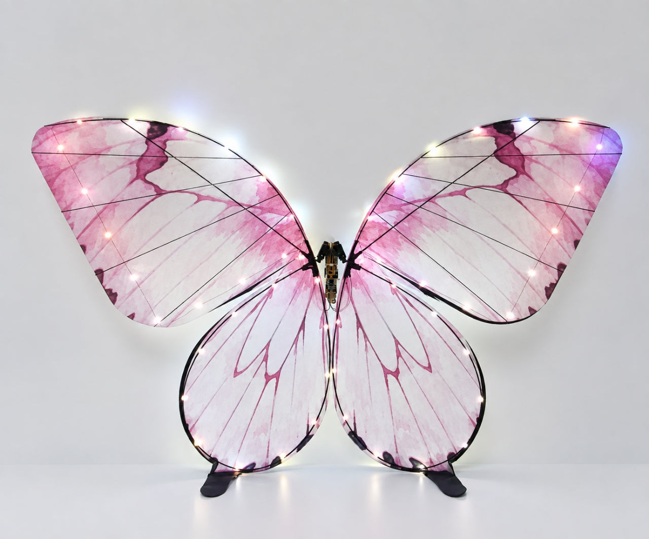 Light Pink RC Flying Butterfly Plus – Bionic Flapping Wing with LED & Flysky Remote