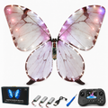 Pink RC Flying Butterfly – Bionic Flapping Wing Ornithopter with LED