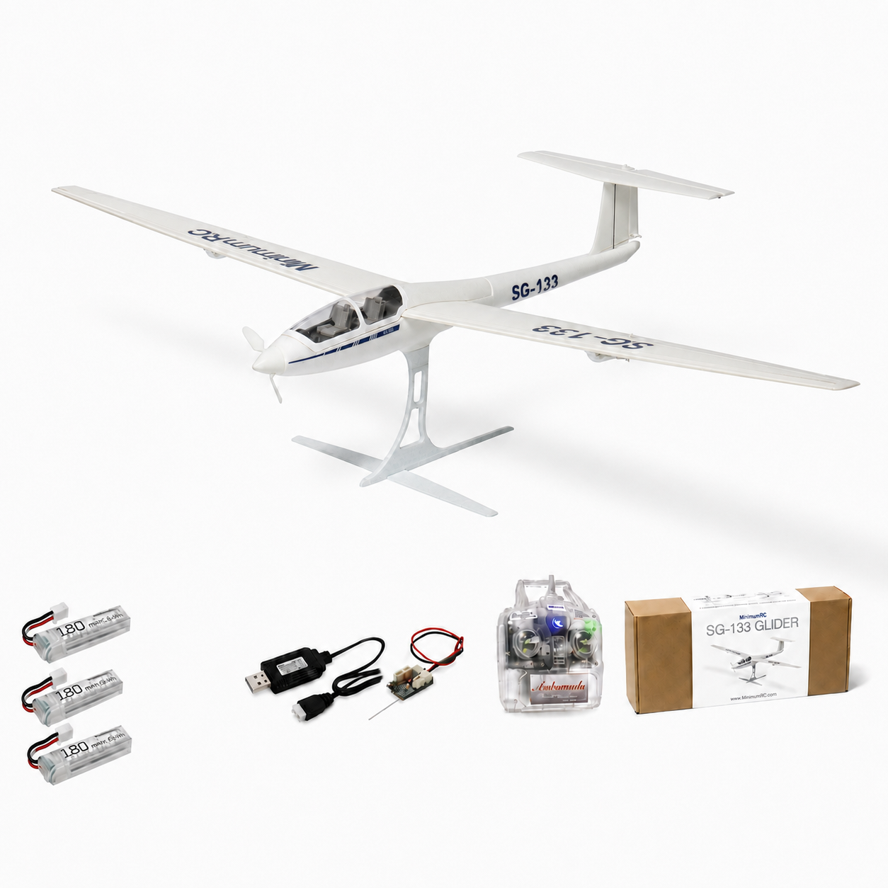MinimumRC SG-133 Glider 820mm 4CH Ultra-light Scale Glider