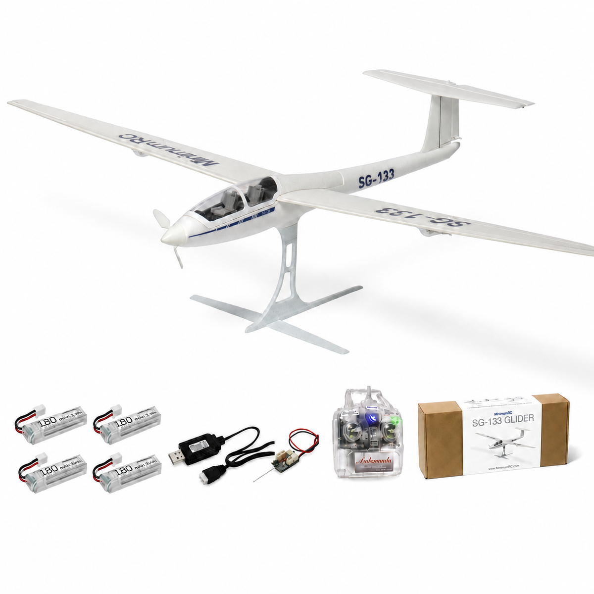 MinimumRC SG-133 Glider 820mm 4CH Ultra-light Scale Glider