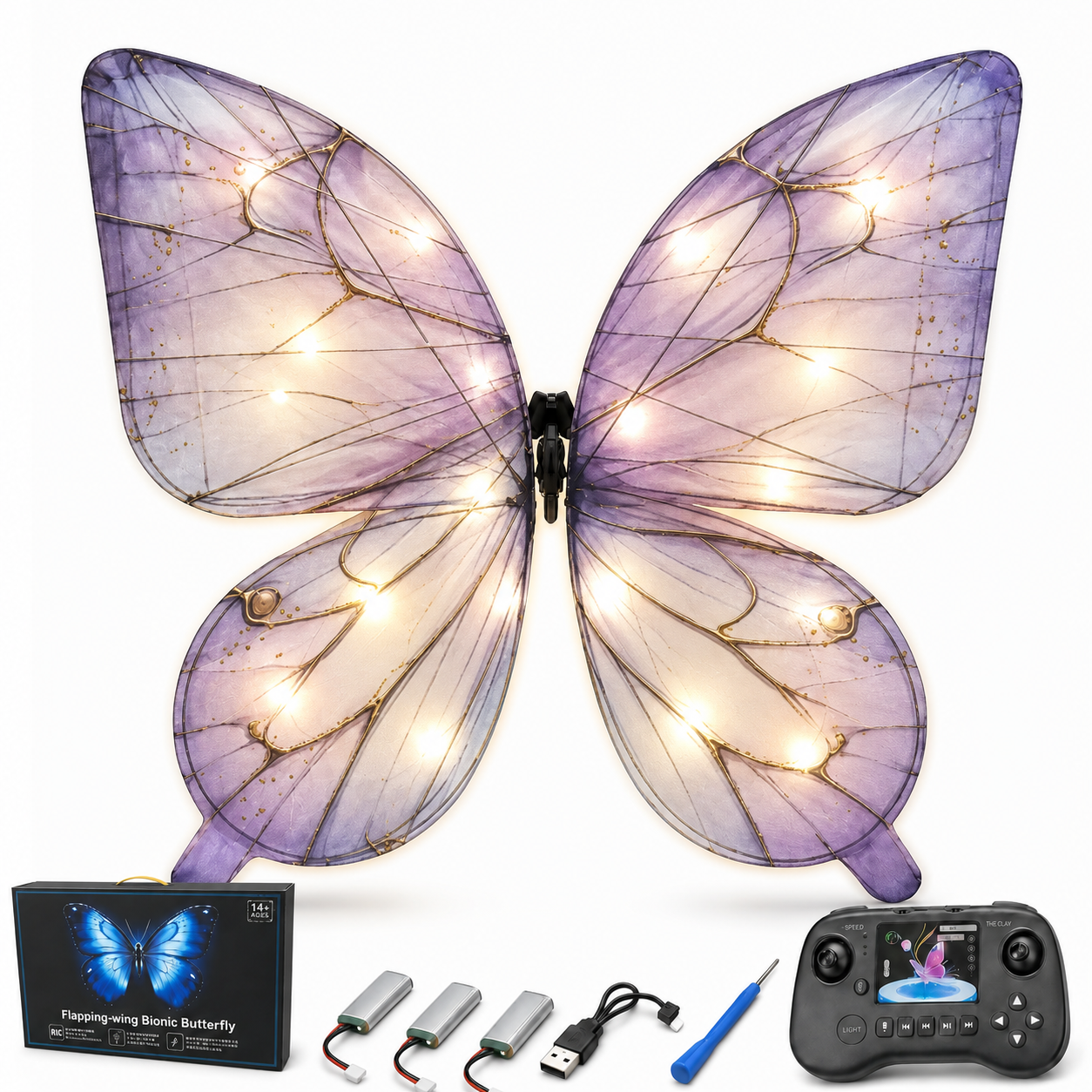 RC Flying Butterfly – Bionic Flapping Wing Aircraft with LED