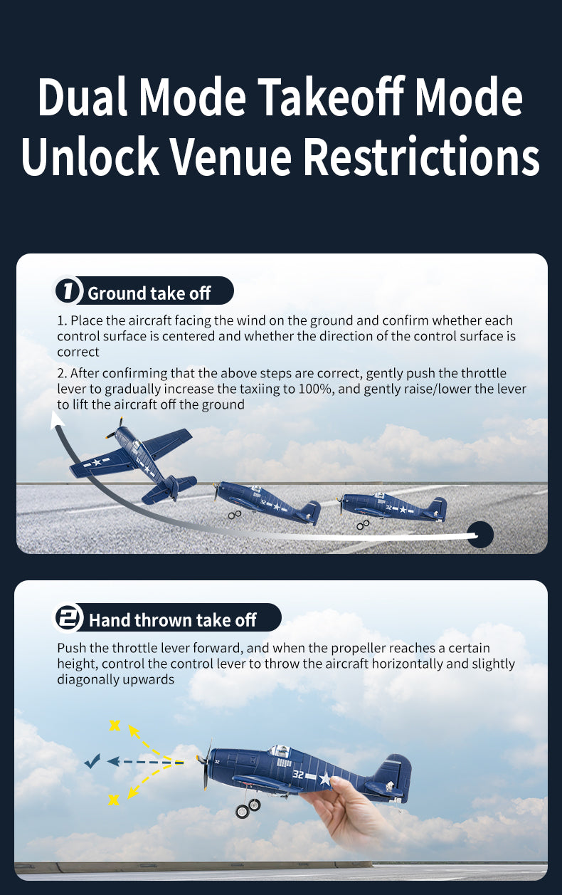 F6F Hellcat RC Plane 395mm Wingspan EPP Foam, RTF