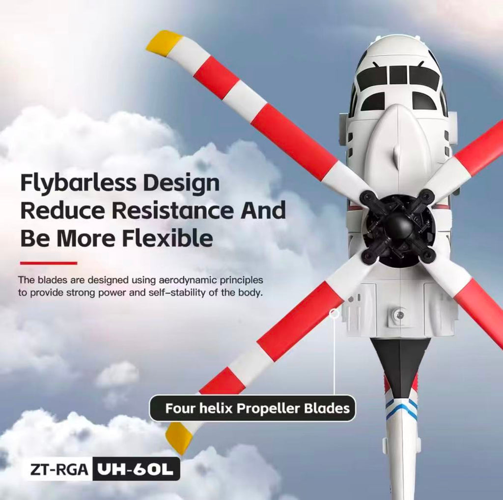 XK K270 Black Hawk UH-60L 4CH 6-axis Brushless Motor RC Helicopter, RTF