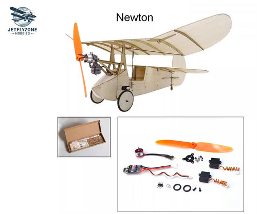 Balsa Wood Electric RC Airplane Newton Micro Fixed-Wing Indoor 3-Channel, 358mm Wingspan
