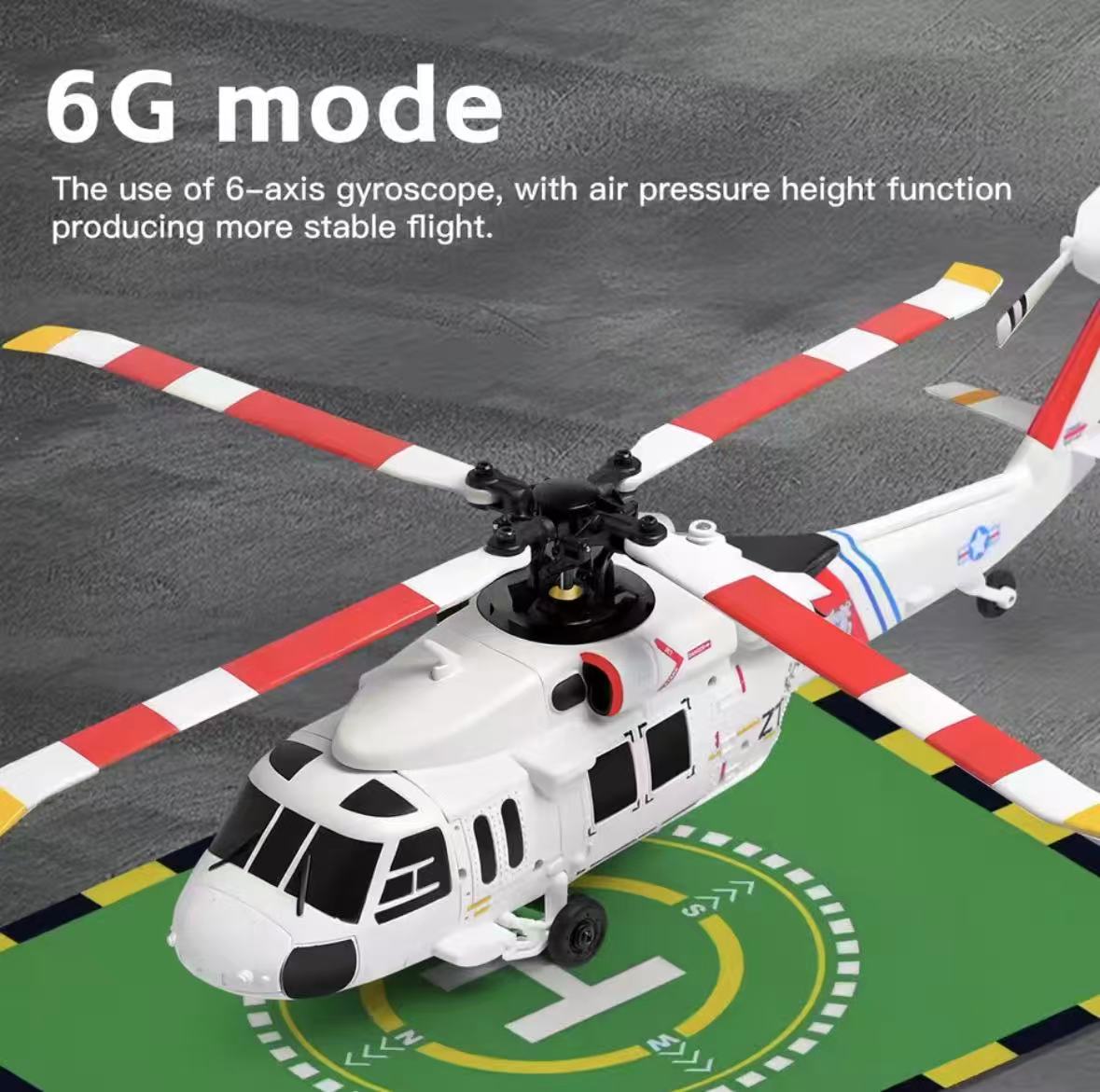 XK K270 Black Hawk UH-60L 4CH 6-axis Brushless Motor RC Helicopter, RTF