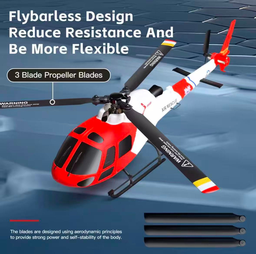 XK K150 AS350 RC Helicopter 4CH 3-Blade No Aileron Optical Flow Altitude Hold, RTF