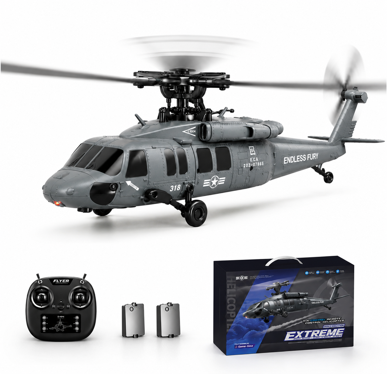 UH60L Black Hawk 6CH Brushless RC Helicopter