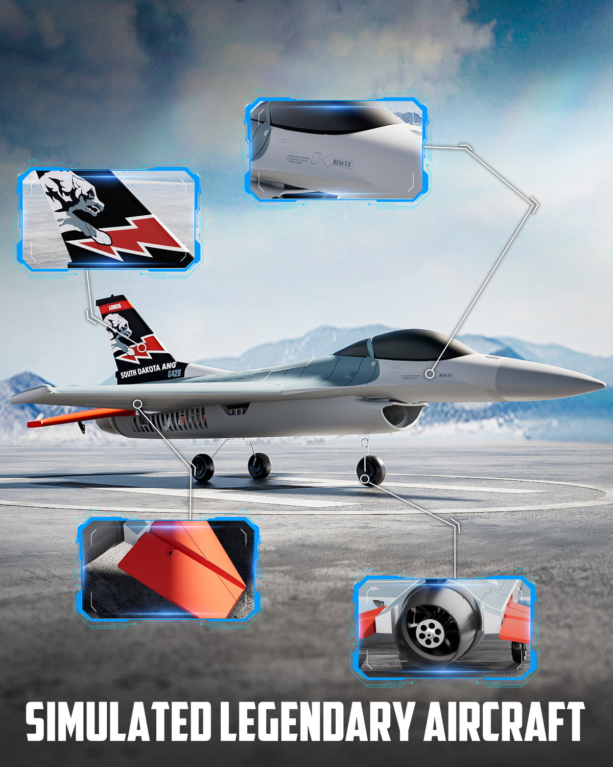 Volantex F16  30mm EDF Brushless Power RTF