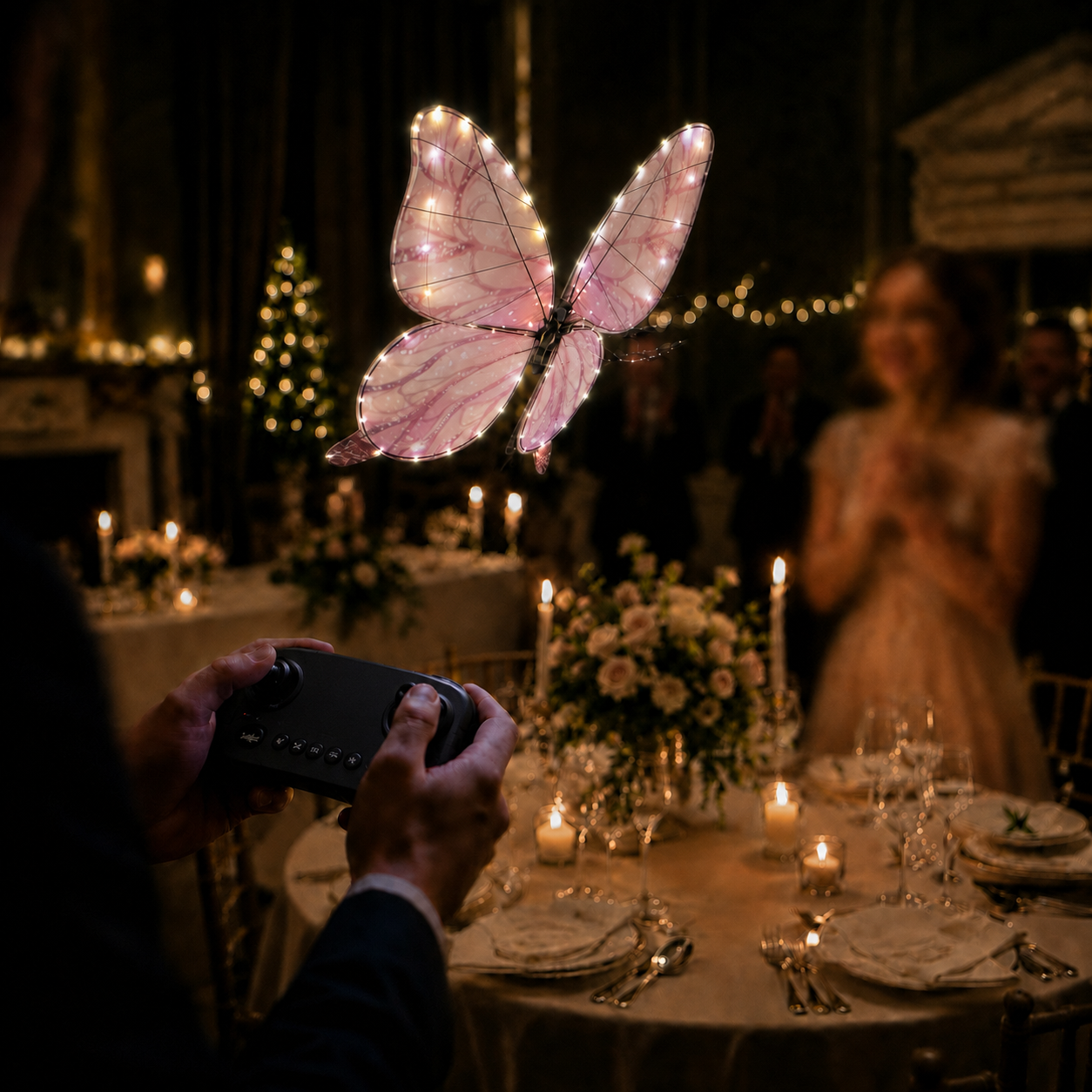 Pink RC Flying Butterfly Basic – Bionic Flapping Wing Ornithopter with LED