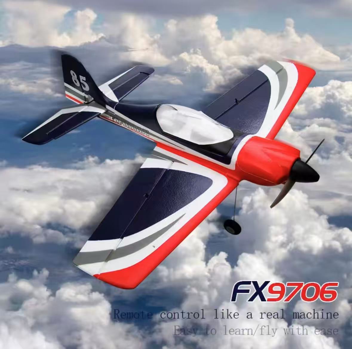 RC Plane FX9607 5CH, 3D/ 6G Red Bull 500mm WingSpan, RTF