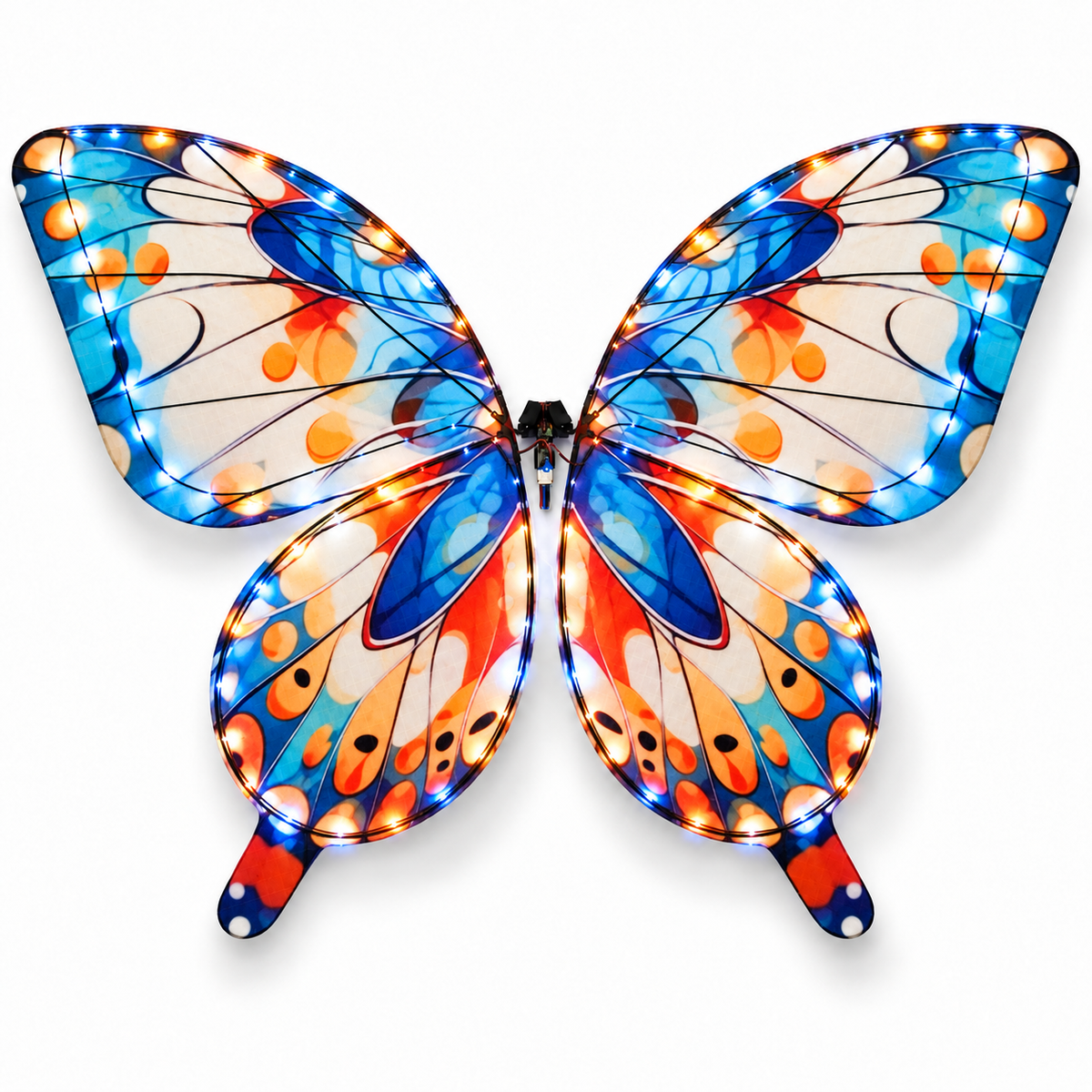 Blue Garden RC Bionic Flapping-Wing Butterflies – Event Version | LED Lights, FlySky Transmitter & Aluminum Case
