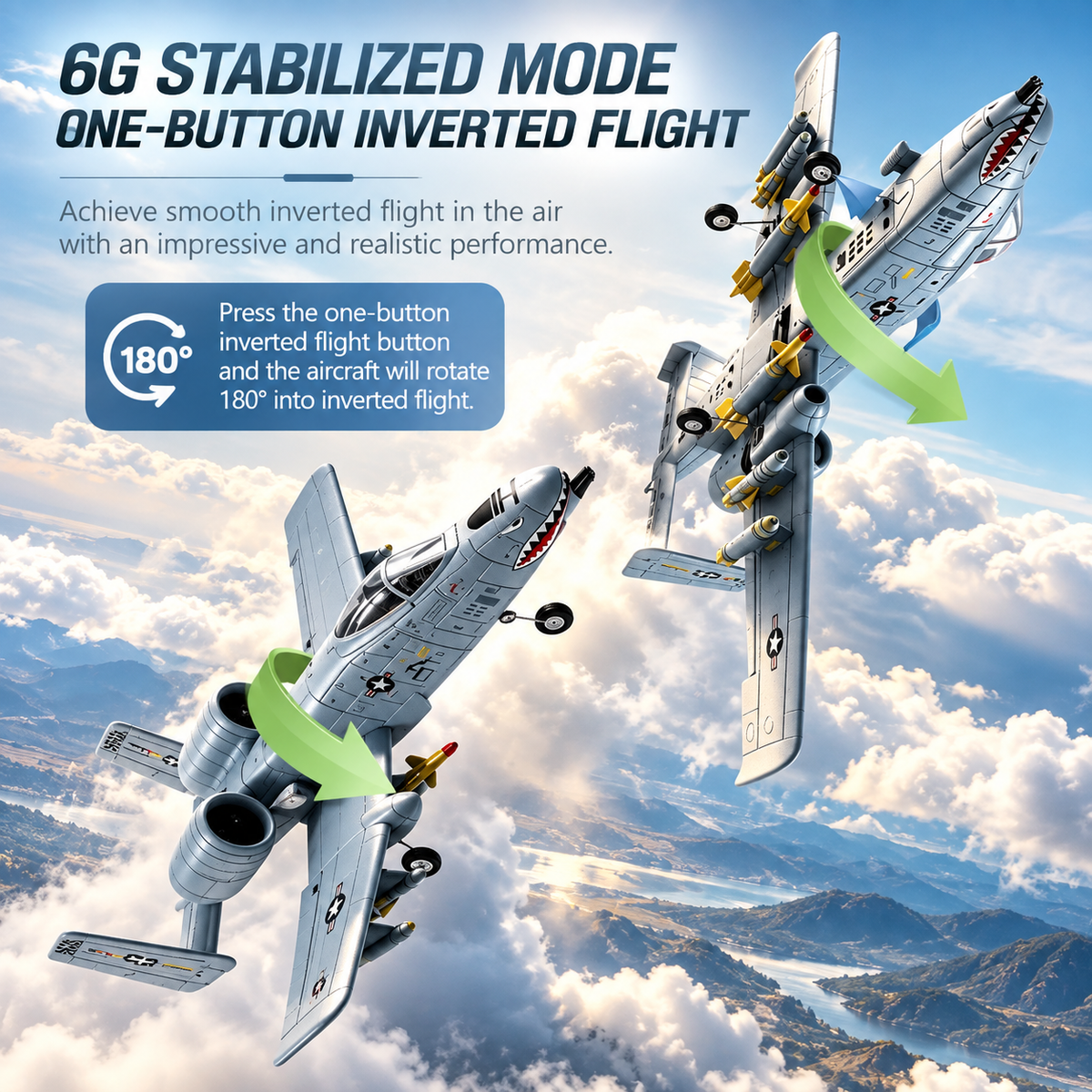 RC A-10 Warthog EDF Jet – 565mm, 30mm EDF, 3CH RTF