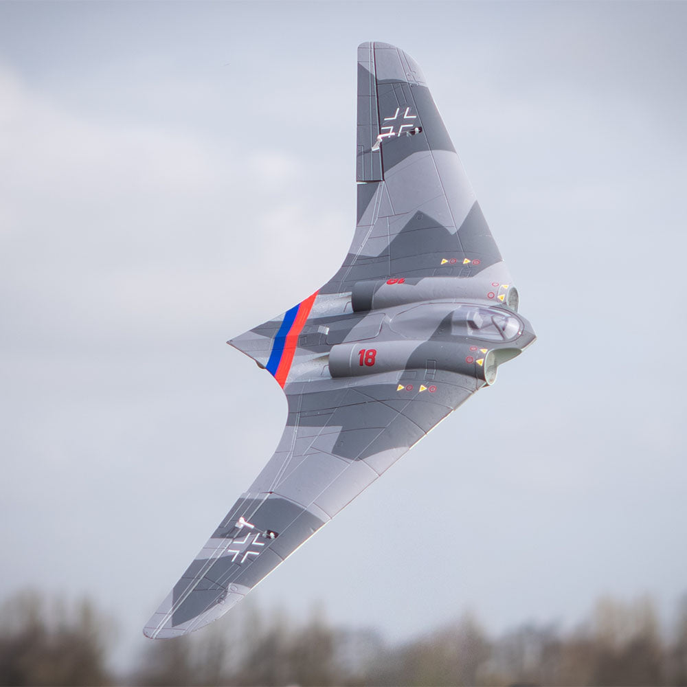 Horten Ho 229 RC Plane PNP, 35mm EDF, 813mm Wingspan Steerable Gear