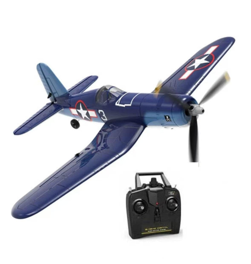VOLANTEX F4U RC Plane 2.4G 4CH Remote Control Warbird Stunt Glider RTF Beginner