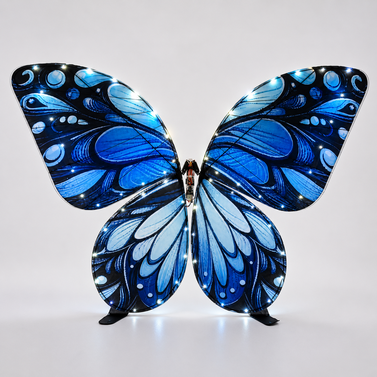 Galaxy Blue RC Flying Butterfly Plus – Bionic Flapping Wing with LED & Flysky Remote