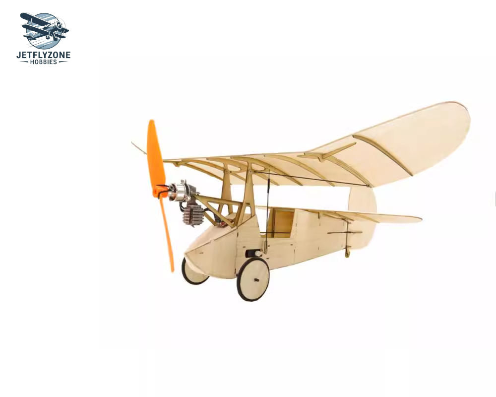 Balsa Wood Electric RC Airplane Newton Micro Fixed-Wing Indoor 3-Channel, 358mm Wingspan