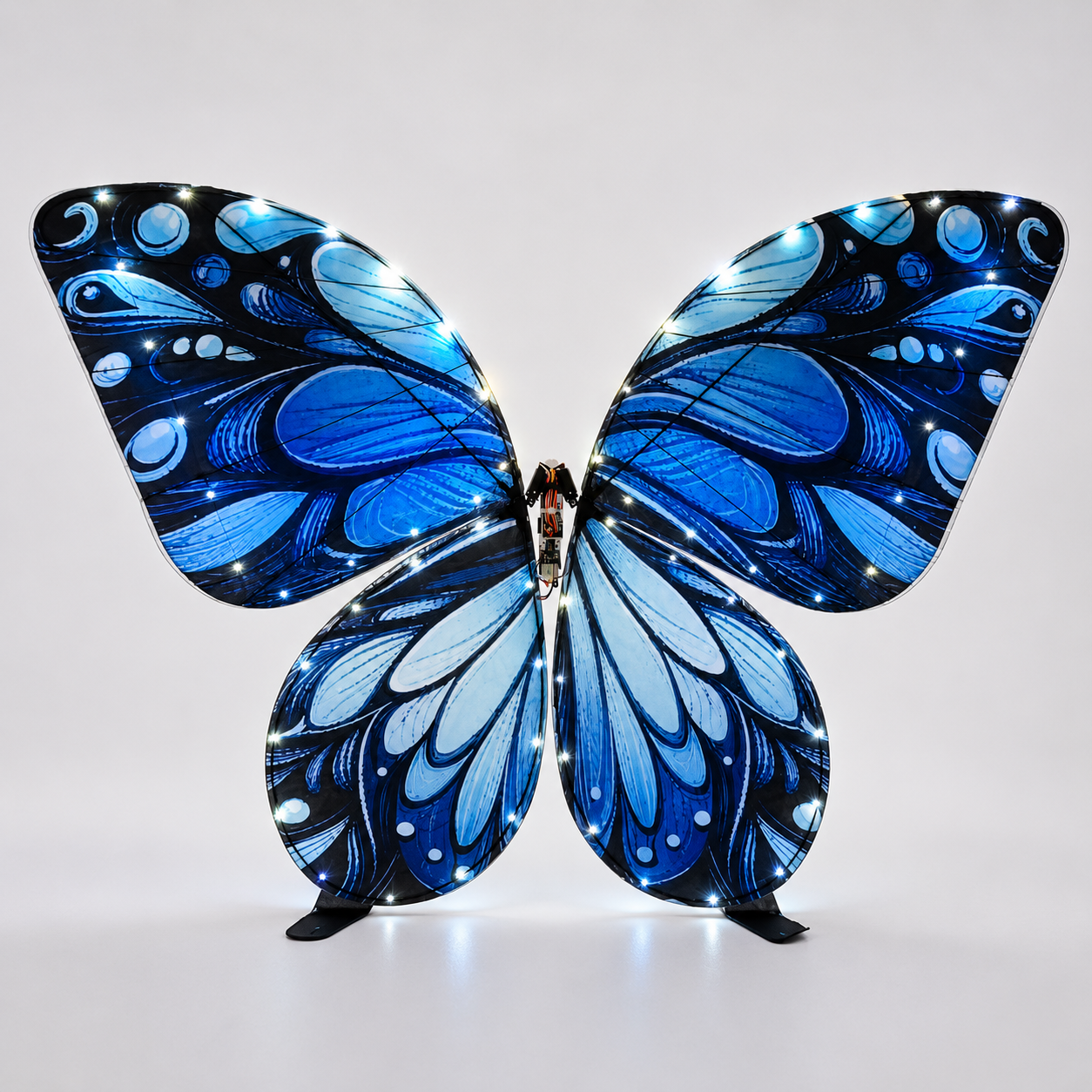 Royal Blue RC Flying Butterfly – Bionic Flapping Wing Ornithopter with LED