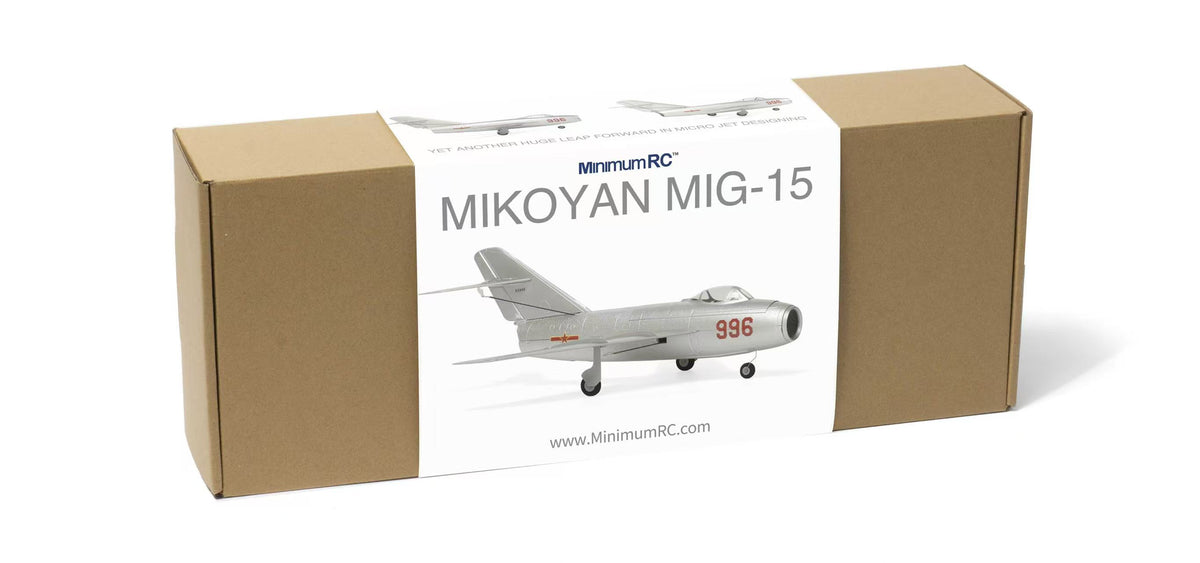 MinimumRC MIG-15 Brushed/Brushless 4CH 400mm Wingspan 30mm EDF, RTF/BNF/PNP