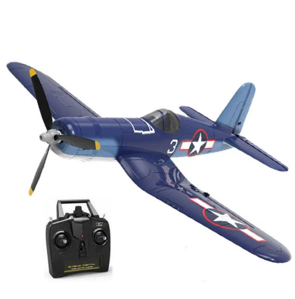 VOLANTEX F4U RC Plane 2.4G 4CH Remote Control Warbird Stunt Glider RTF Beginner
