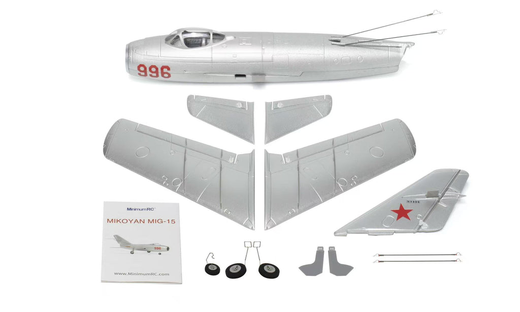 MinimumRC MIG-15 4CH 400mm Wingspan 30mm EDF, RTF