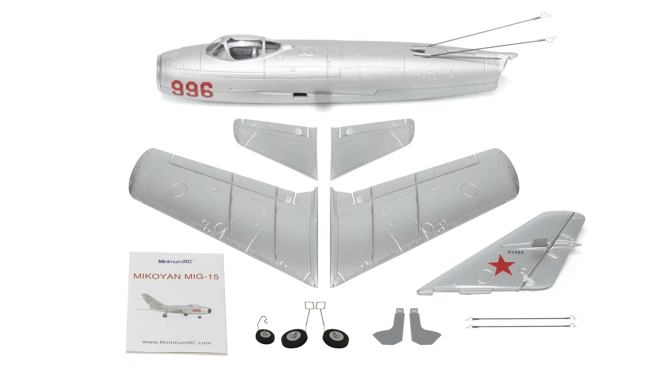 MinimumRC MIG-15 4CH 400mm Wingspan 30mm EDF, RTF