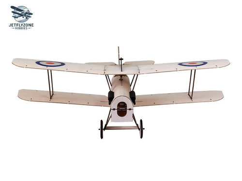 Balsa Wood Electric RC Airplane Sopwith SE5A Scale Biplane, 378mm Wingspan