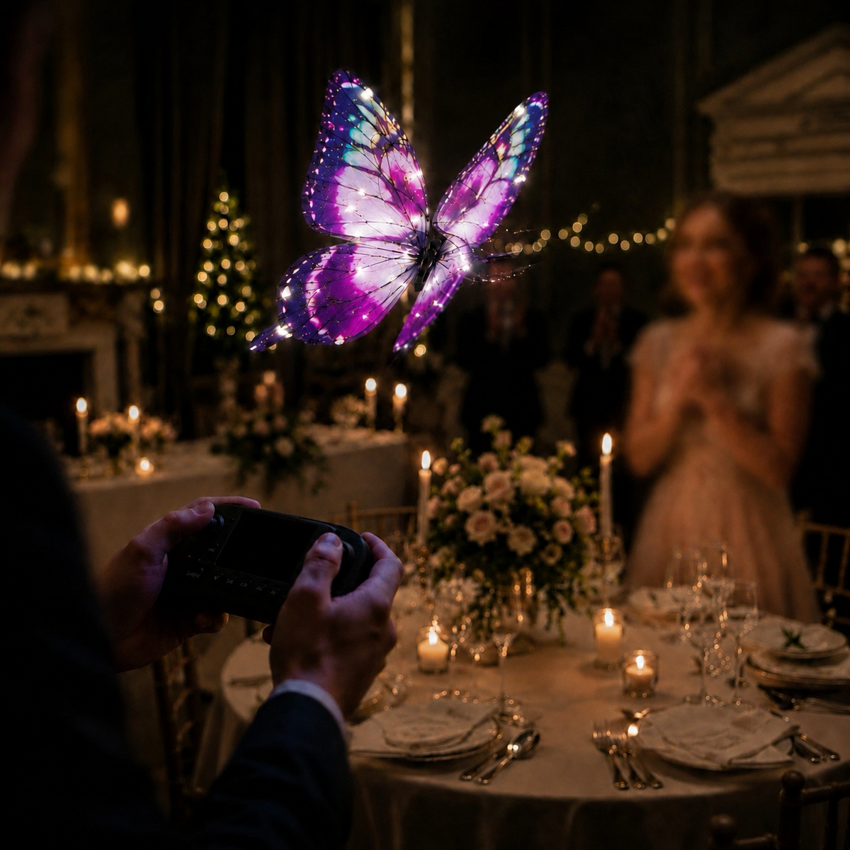 Purple RC Flying Butterfly Basic– Bionic Flapping Wing Ornithopter with LED