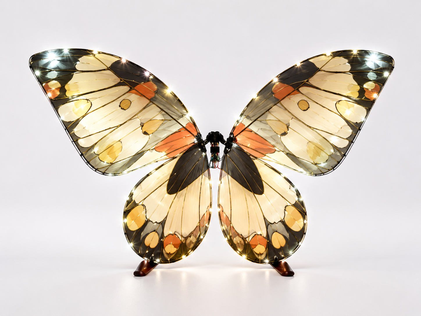 Yellow RC Flying Butterfly – Bionic Flapping Wing Ornithopter with LED