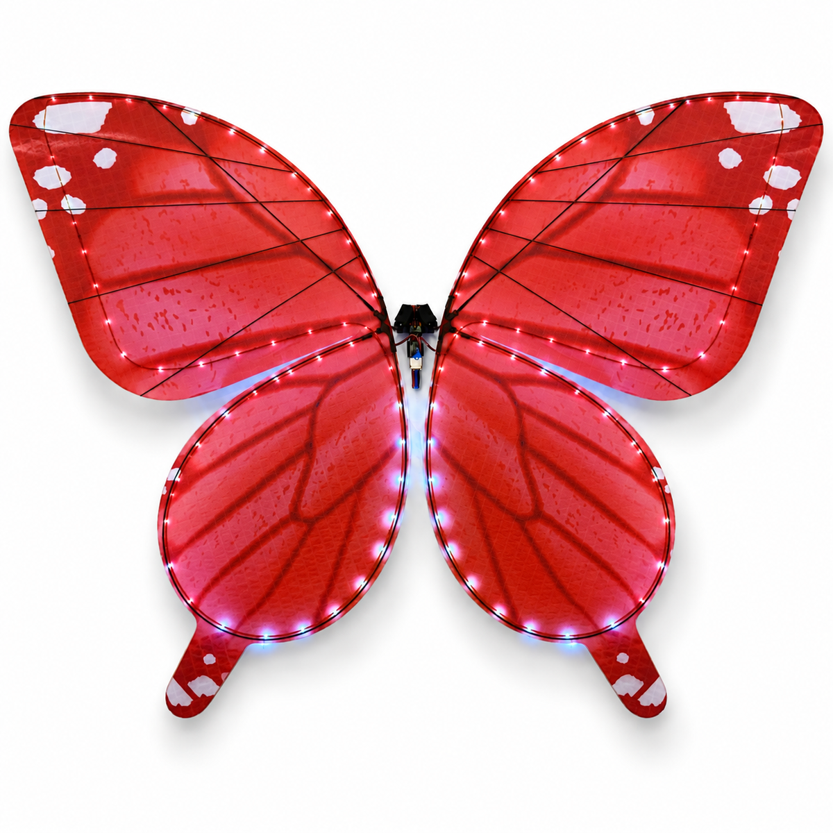 Ruby Blossom RC Bionic Flapping-Wing Butterflies – Event Version | LED Lights, FlySky Transmitter & Aluminum Case