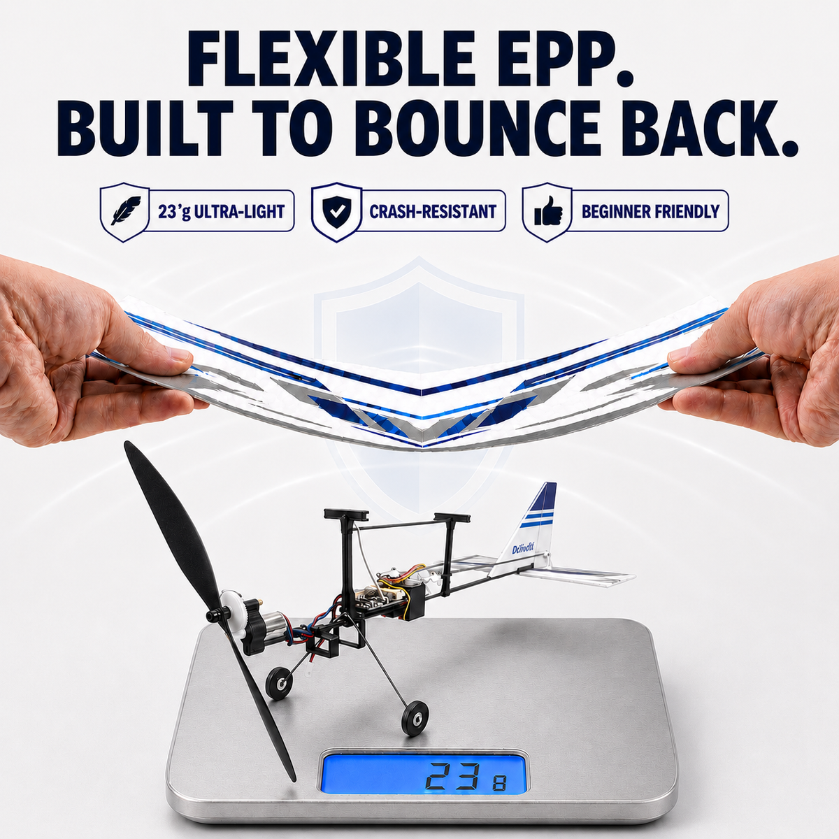 DaNiao RC 360mm 3CH Beginner RC Glider RTF