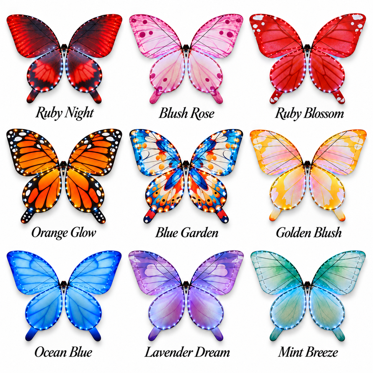 2-Pack Bionic Flapping-Wing Butterflies – Event Version | LED Lights, FlySky Transmitter & Aluminum Case