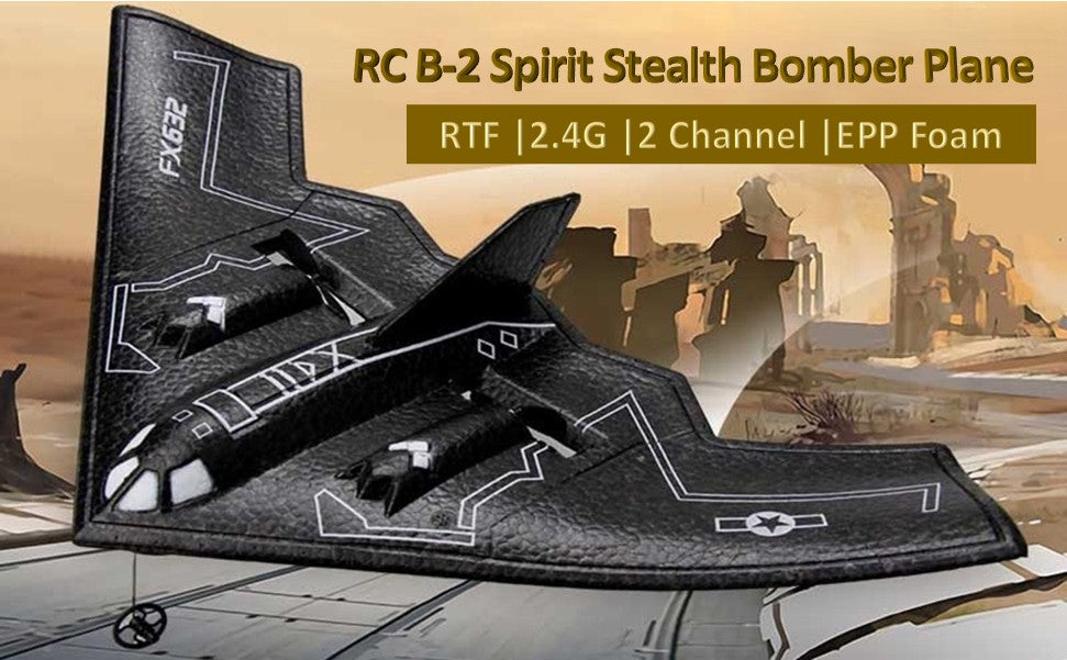 RC B-2 Spirit Stealth Bomber Plane 345mm Wingspan, RTF