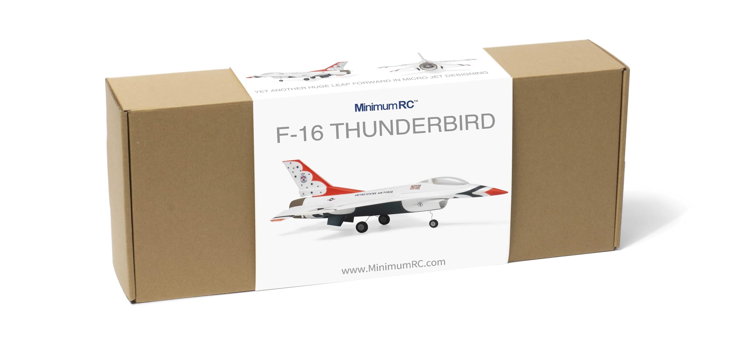 MinimumRC Thunderbird F-16 Brushed/Brushless RC Plane 30mm EDF, RTF/BNF/PNP