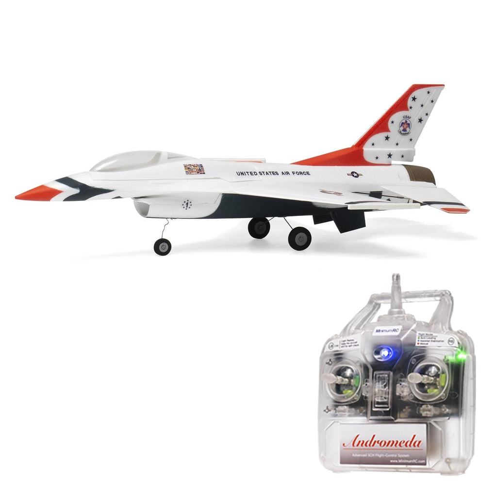 MinimumRC Thunderbird F-16 RC Plaane 30mm EDF RTF 290mm Wingspan