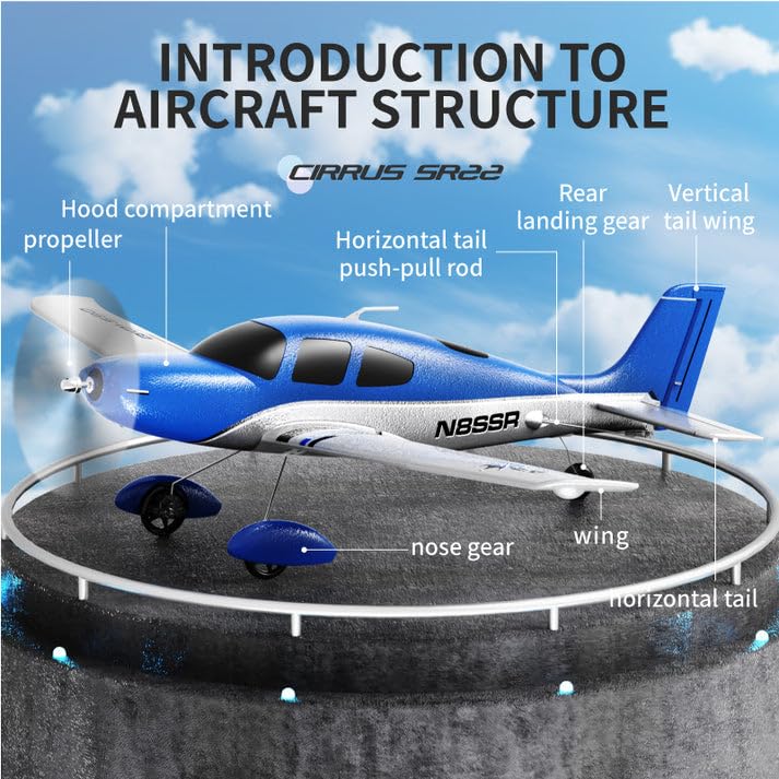 RC Plane Cirrus SR22 52cm EPP Foam Airplane with Brushless Motor