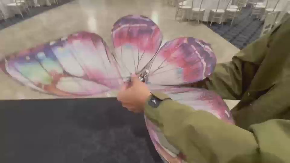 Purple RC Flying Butterfly Plus – Bionic Flapping Wing with LED & Flysky Remote