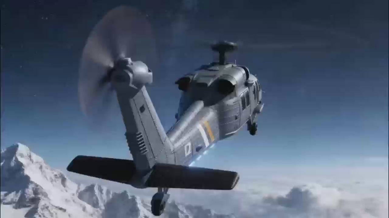 JetFlyZone L2 RC Helicopter Black Hawk Built-In Screen, 4 Way Optical Flow Positioning